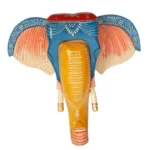Multi Color Hand Embossed Wall Hanging Elephant Face