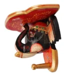 Multi Color hand Embossed Elephant Face Wall Shelf